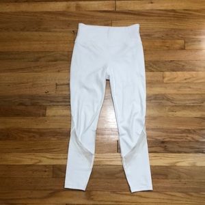 Athleta white mesh leggings